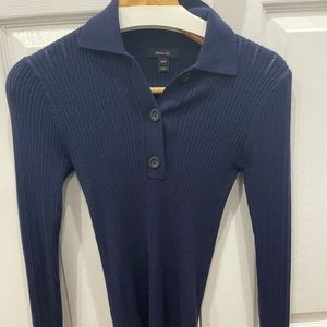Navy Polo Sweater